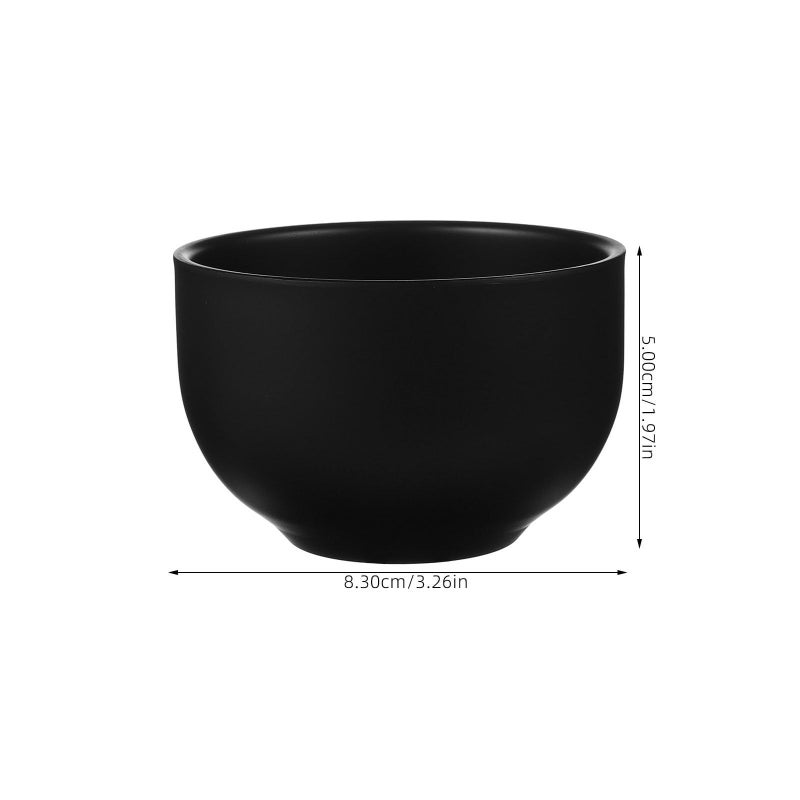Double Layer Stainless Steel Shaving Bowl for Wet Shaving Small Lathering Cup Black - Image 3