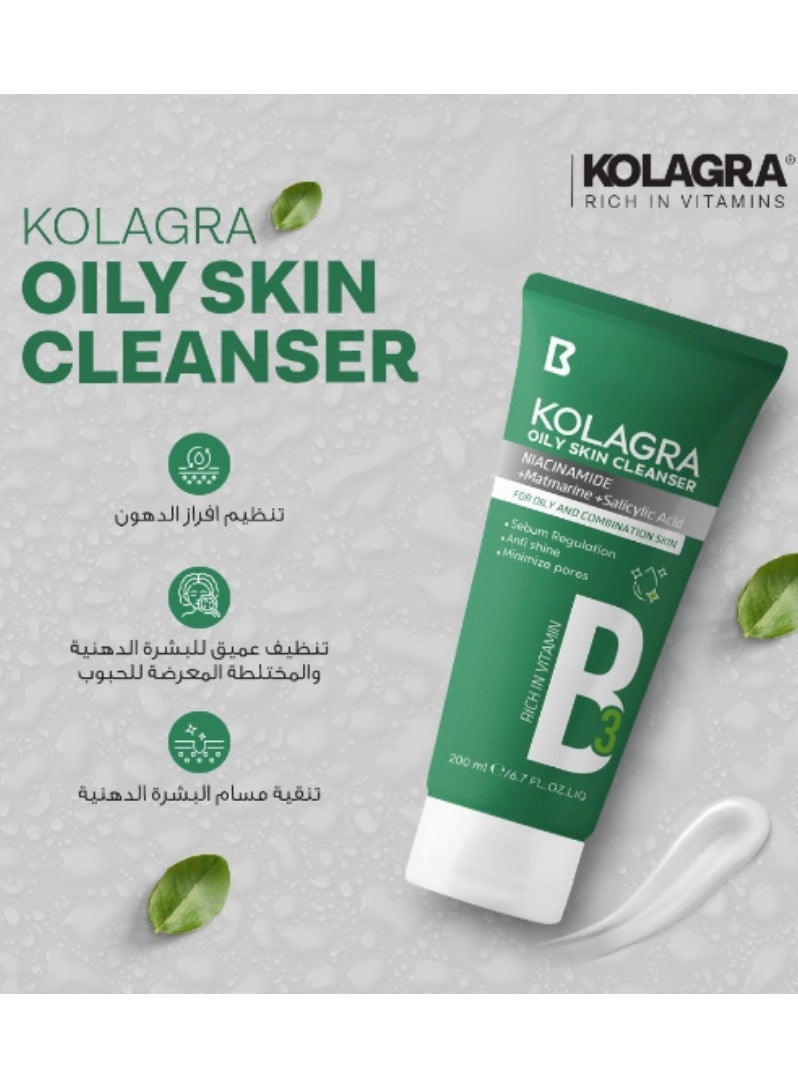 Kolagra Facial Wash Oily Skin 200 Ml (Packaging may vary) - Image 4