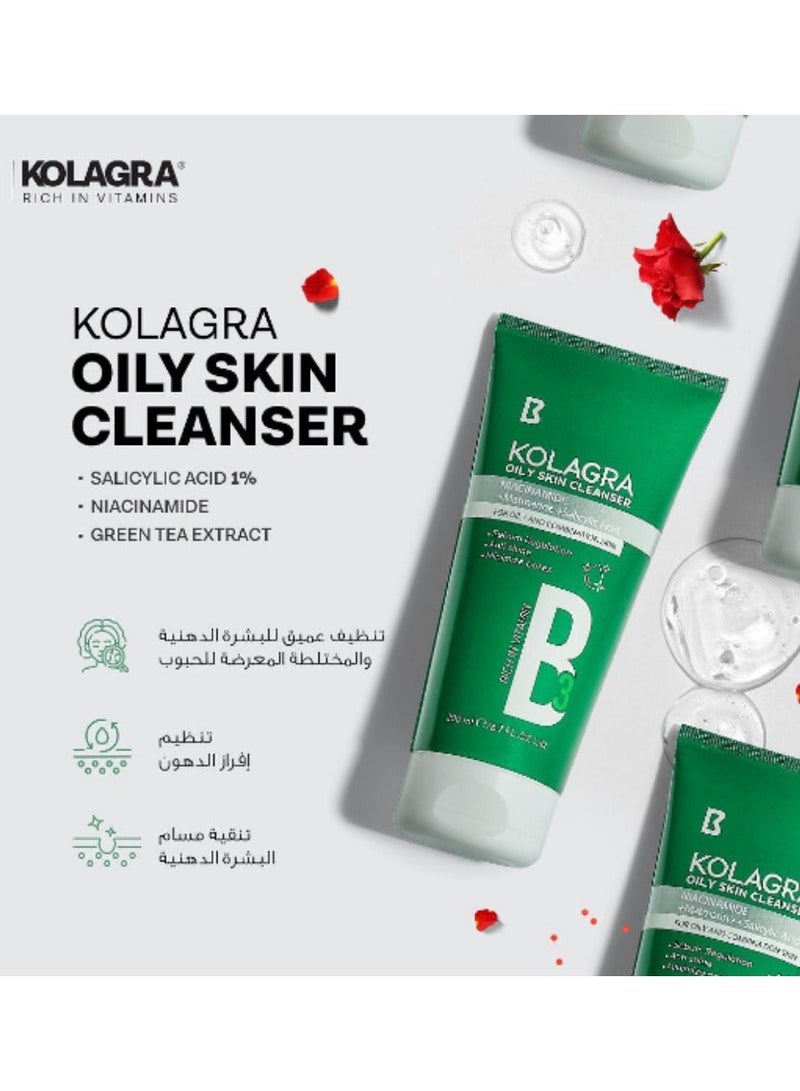 Kolagra Facial Wash Oily Skin 200 Ml (Packaging may vary) - Image 3
