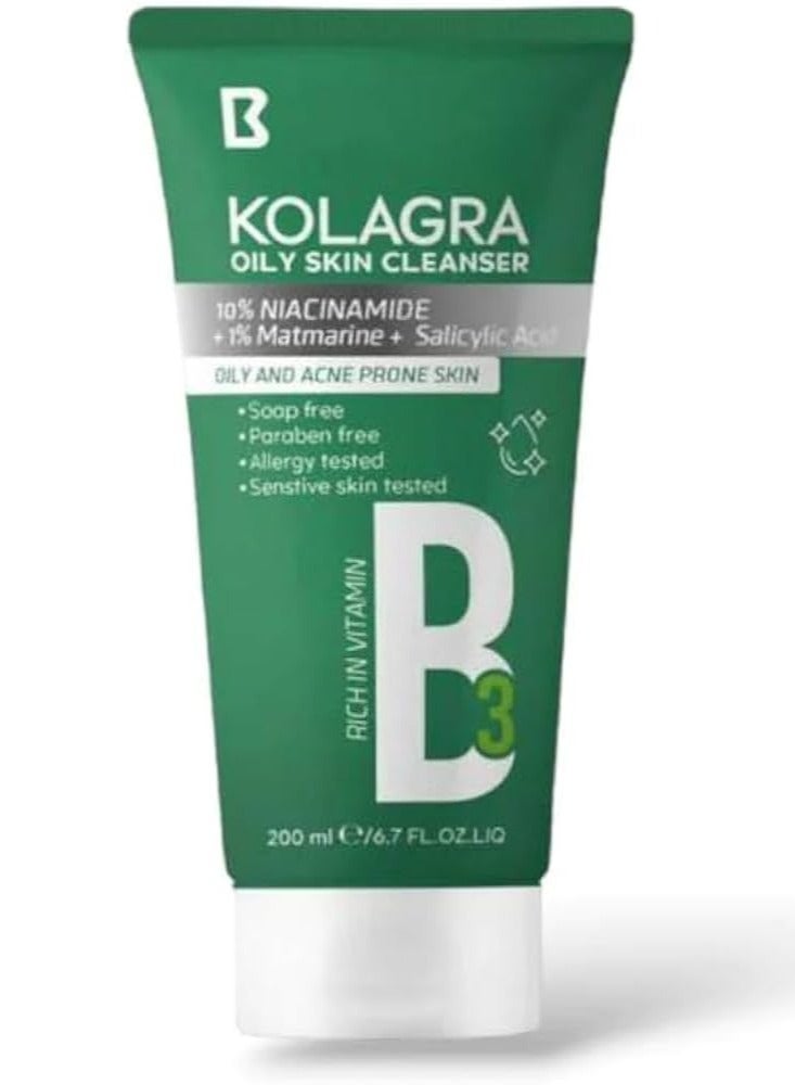 Kolagra Facial Wash Oily Skin 200 Ml (Packaging may vary) - Image 2