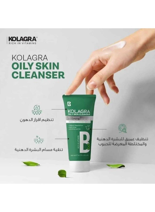 Kolagra Facial Wash Oily Skin 200 Ml (Packaging may vary) - Image 5