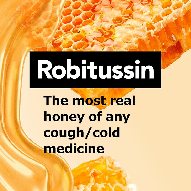 Robitussin Maximum Strength Honey Cough Plus Chest Congestion DM Cough Medicine for Cough and Chest Congestion Relief Made with Real Honey for Flavor 8 Fl Oz x 2 - Image 3