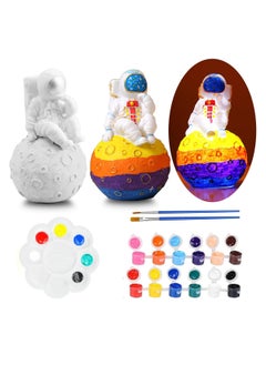 LKTOCAFT Paint Your Astronaut Lamp Art Craft Kits, Party Favors for Kids DIY Toys Night Light, Art Supplies Painting Kit for Kids Ages 6-12, Boys Girls Birthday Gift  - Image 1