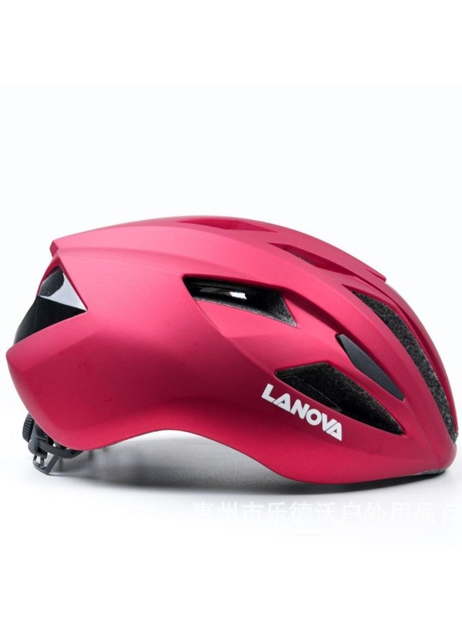 Metallic Red Cycling Helmet Ultra-light Breathable Mountain Bike Road Bike Bicycle Helmet Half Helmet Customization