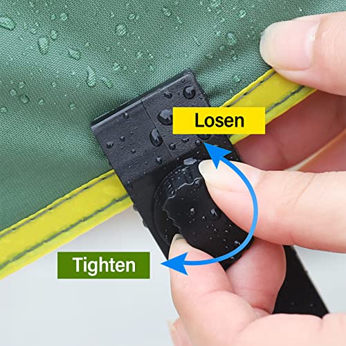 Dualshine 45Pcs Tarp Clips Heavy Duty Lock Grip with Carabiner Clips and Bungee Cords Set, Tarp Clamps Shark Tarp Fasteners Awning Clips Tent Clips Tarp Tie Down for Awnings Camping Caravan Canopies - Image 4