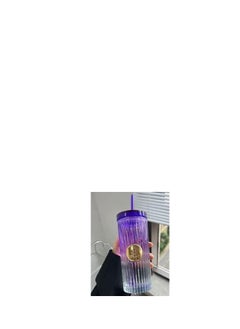 Spaceshoop Glass Mug Iced Coffee Cups Cups with Lids and Coloured Glasses with Handle Clear High Glass Canned Cups for Water 