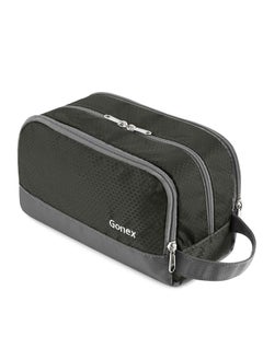 Gonex Gonex Travel Toiletry Bag Nylon, Dopp Kit Shaving Bag Toiletry Organizer Gray 