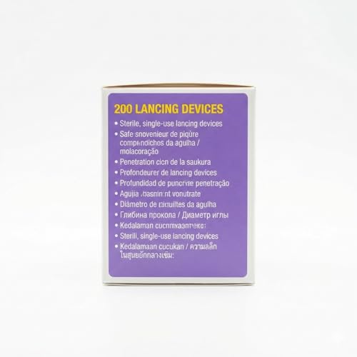 VATS Safe-Ty-Pro Uno Safety Lancets | Sterile Disposable Blood Sampling Needles (Pack of 200) Copatiable with Acu Check Dr Morepen - Image 5
