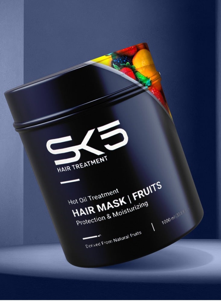 SK5 Mix Fruits Hot Oil Treatment Hair Mask - Total Hair Repair, 1000ml - Image 4