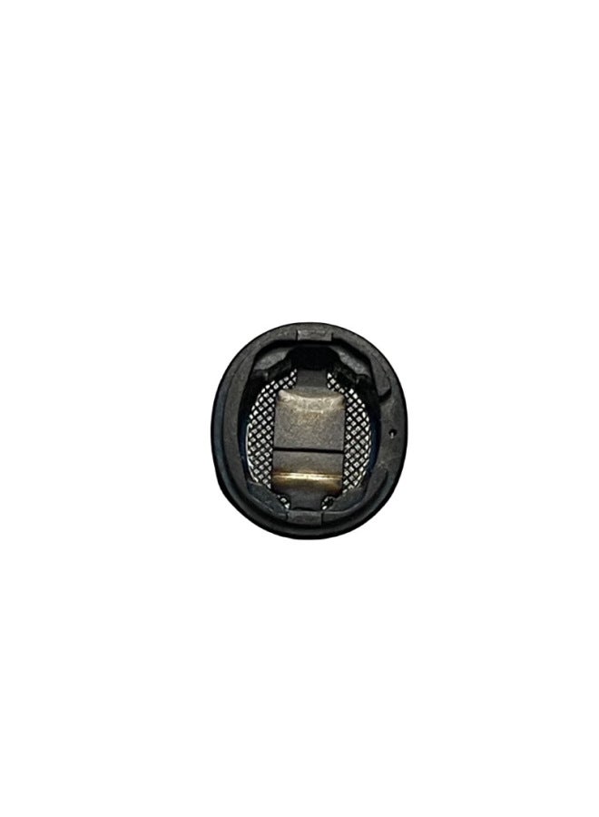 Suitable For Apple Bluetooth Headset AirPods Pro1 Pro2 Bell Mouth Net Black Bean Metal Mesh Ring Original-Color:pro2 Black Bean Right One