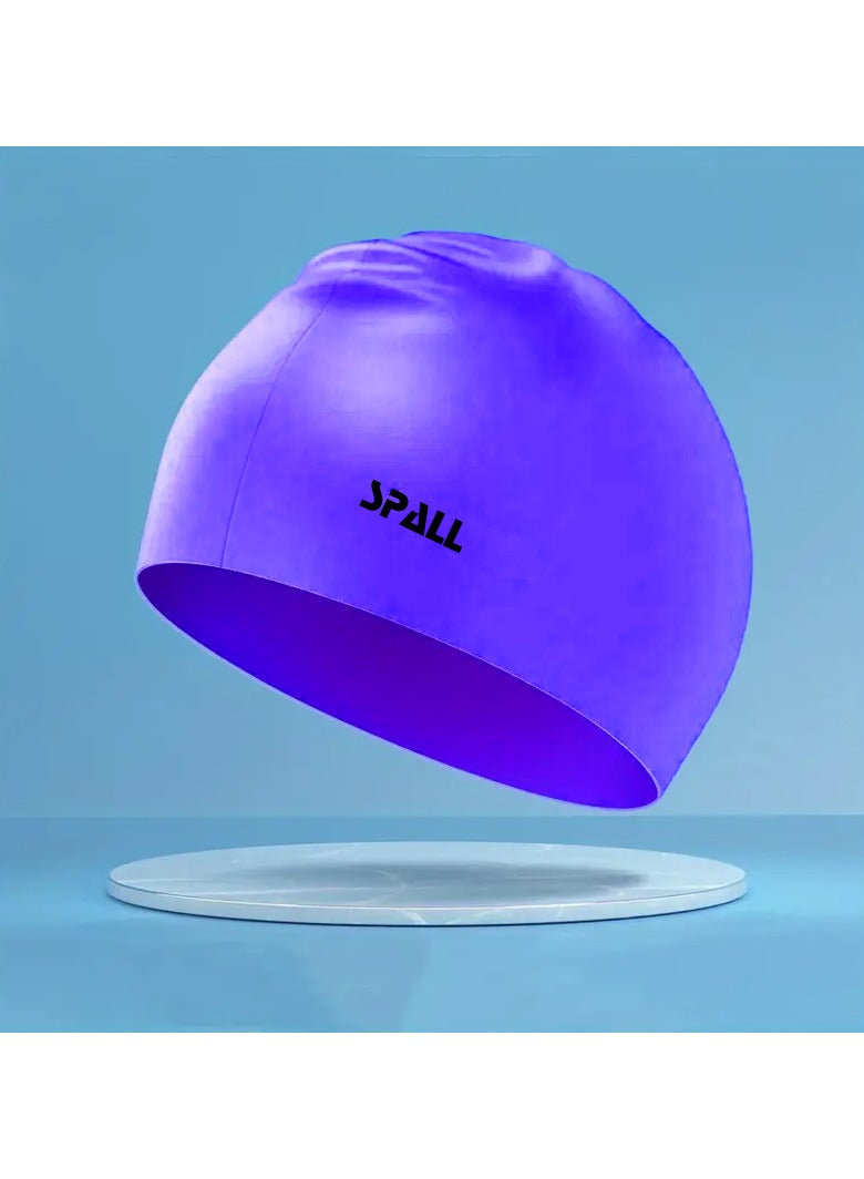 Spall Waterproof High Elasticity Unisex Adult Swim Hat Bathing Caps For Men And Women Swimming To Keep Hair Dry Adults Youth Ear Protection Swimming Hat - Image 1