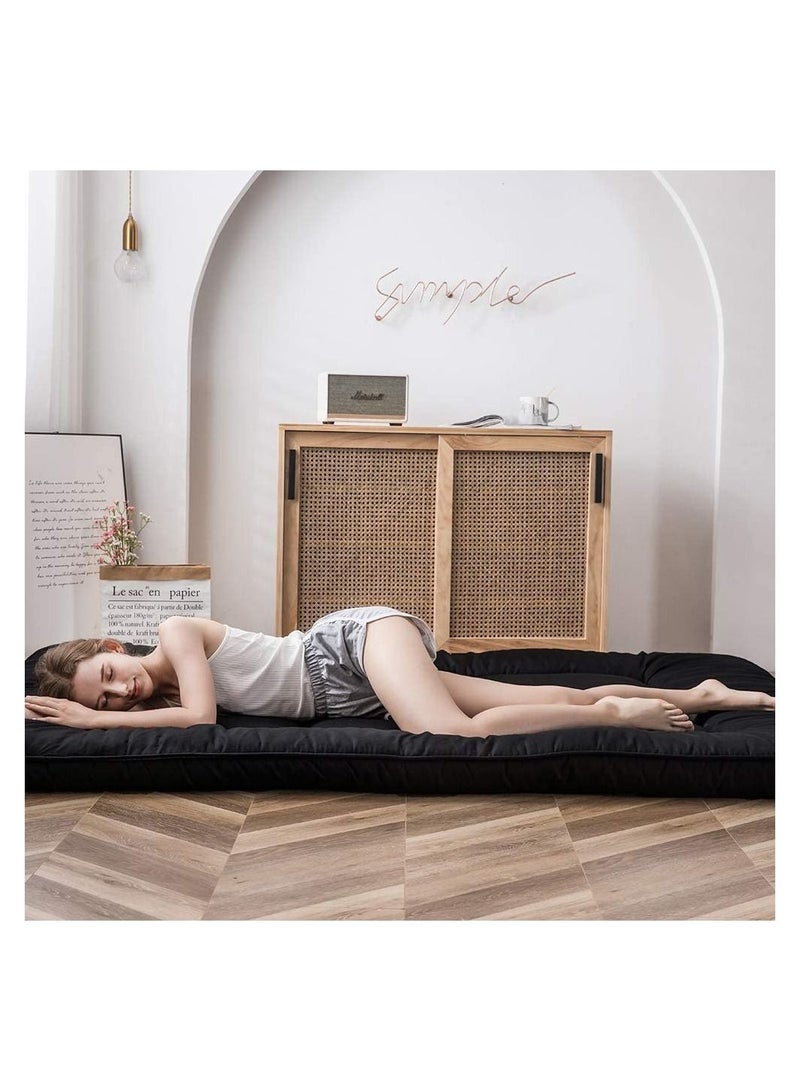 Cool Baby COOLBABY Japanese Floor Mattress Futon Mattress Thicken Tatami Mat Sleeping Pad Foldable Roll Up Mattress Dormitory Mattress Pad Kids Floor Lounger Pillow Bed  - Image 4