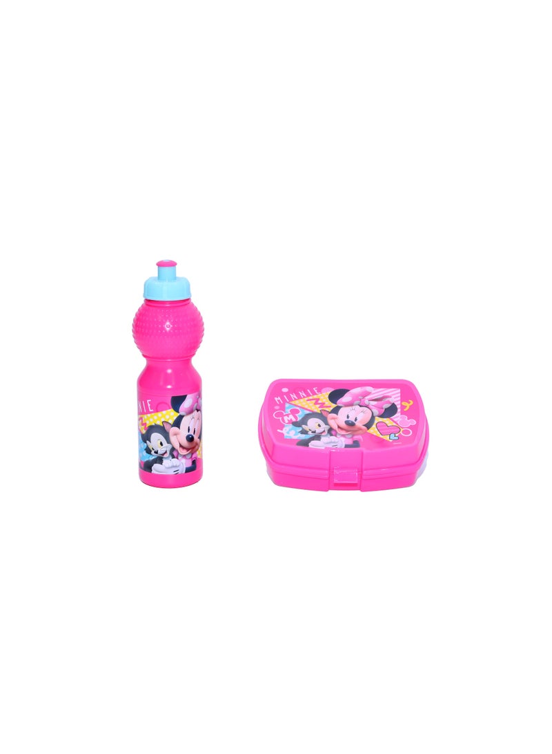 Disney Minnie Mouse Junior 3 in 1 Set (14" Backpack with Lunch Box & Water Bottle) - Image 3