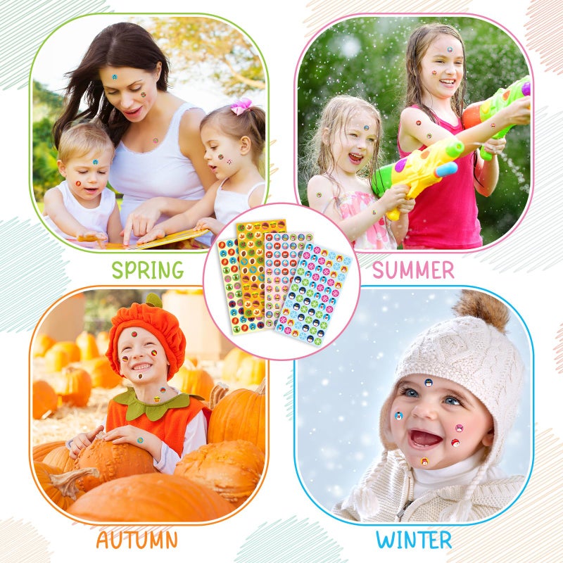 Qilery 3240 Pcs Seasonal Stickers For Kids Seasonal Planner Sticker Scrapbook Stickers Small Holiday Stickers For Calendar Self Adhesive Colorful Planner Stickers For Teachers Classroom Students Gifts - Image 3