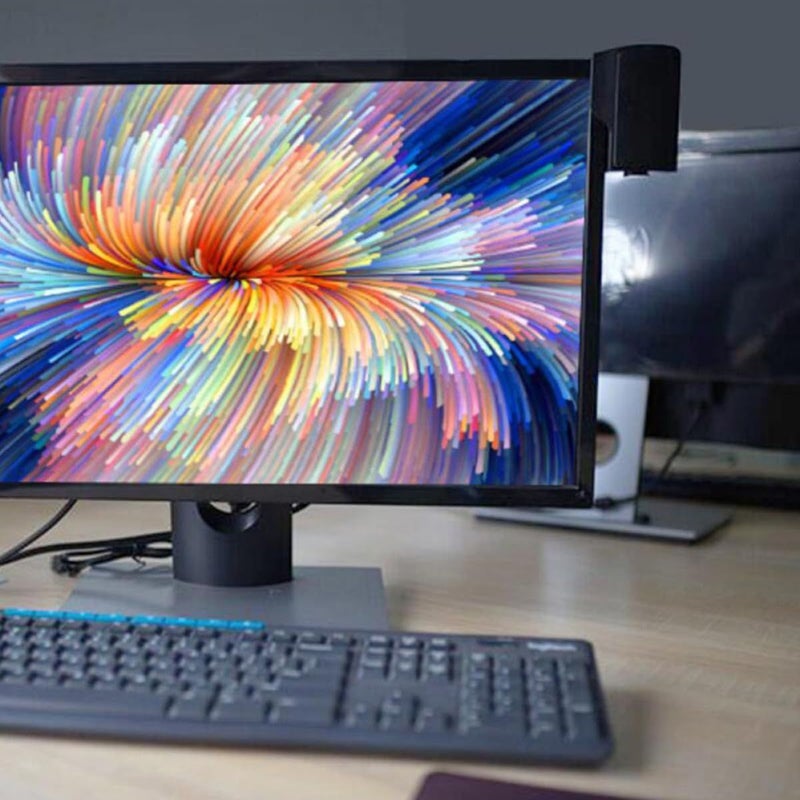 سماعة USB مكبرة للكمبيوتر المحمول مدمجة وقابلة للحمل مع مشبك، للاستخدام المكتبي والمنزلي، باللون الأسود - Image 5