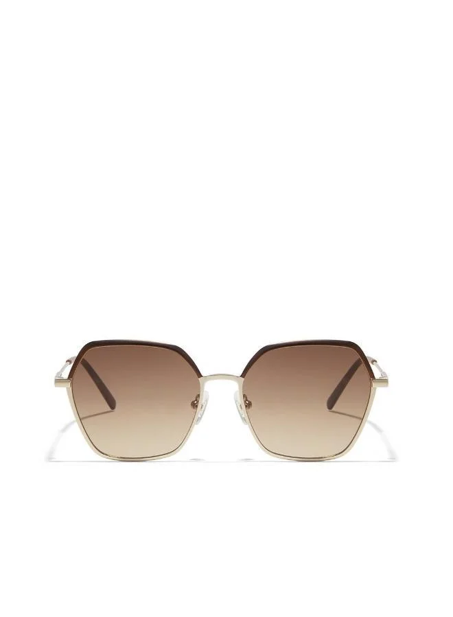 30 سندايز ٣٠ صنديز سيرا نظارة شمسية نسائية هندسية مع حماية من الأشعة فوق البنفسجية ٤٠٠ (بني، بني)