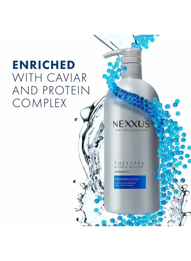 Nexxus Deep Hair Hydration Therappe Caviar Complex 33.8 floz and Humectress Caviar Complex Conditioner 33.8 floz - Image 3