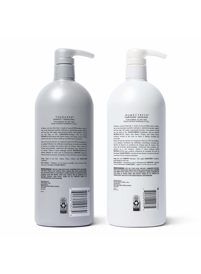 Nexxus Deep Hair Hydration Therappe Caviar Complex 33.8 floz and Humectress Caviar Complex Conditioner 33.8 floz - Image 2