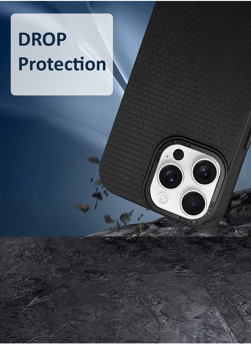 Liquid Air Case with Magfit Designed for Apple iPhone 16 Pro Max Back Cover - Matte Black