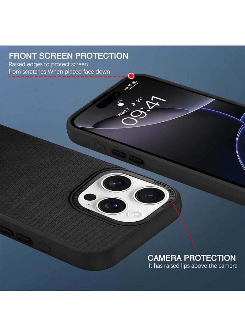 Liquid Air Case with Magfit Designed for Apple iPhone 16 Pro Max Back Cover - Matte Black