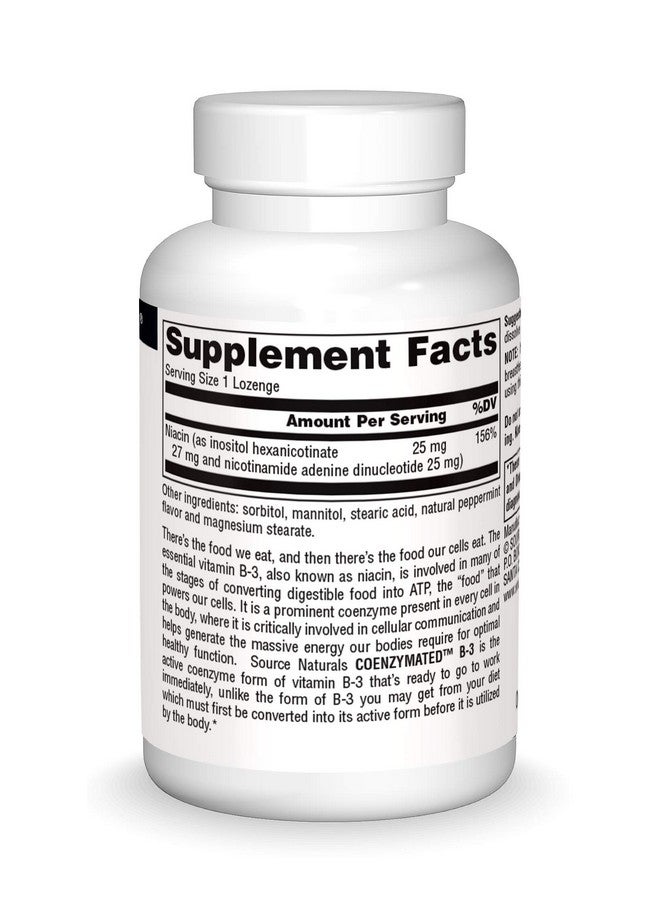Source Naturals Coenzymated B3 25Mg 30 Lozenges - Image 4