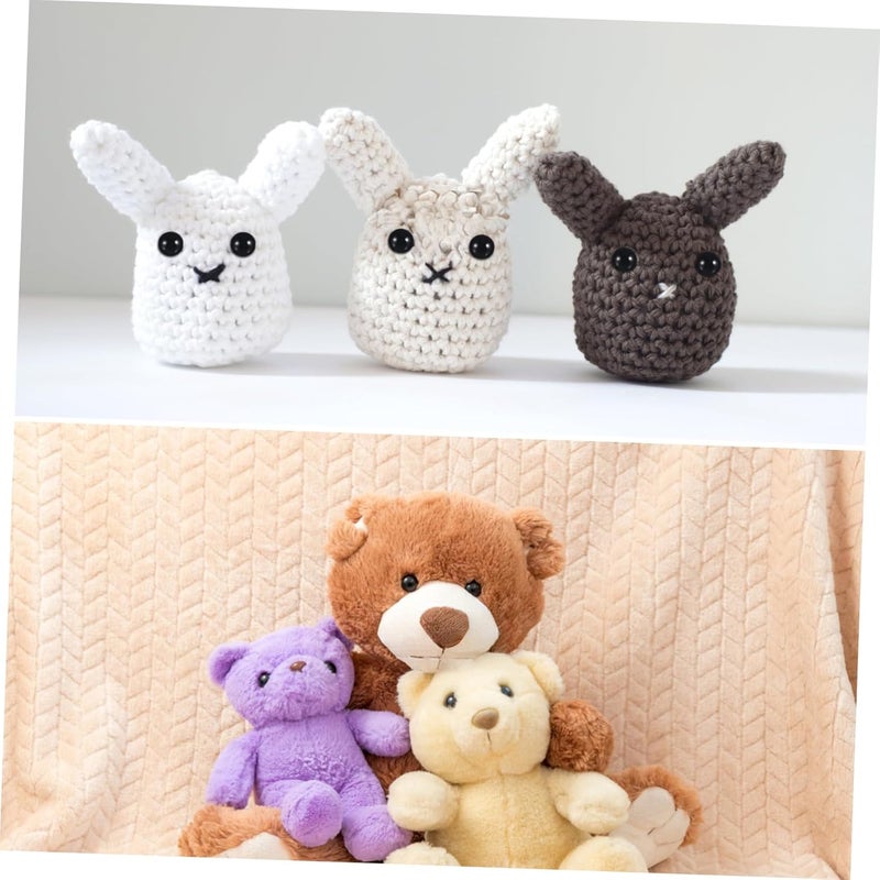 MINAOLULUS 600pcs for Crafting Plastic Button Eyes Washers for Crochet Dolls Stuffed Animals Projects Cute and Realistic for - Image 5