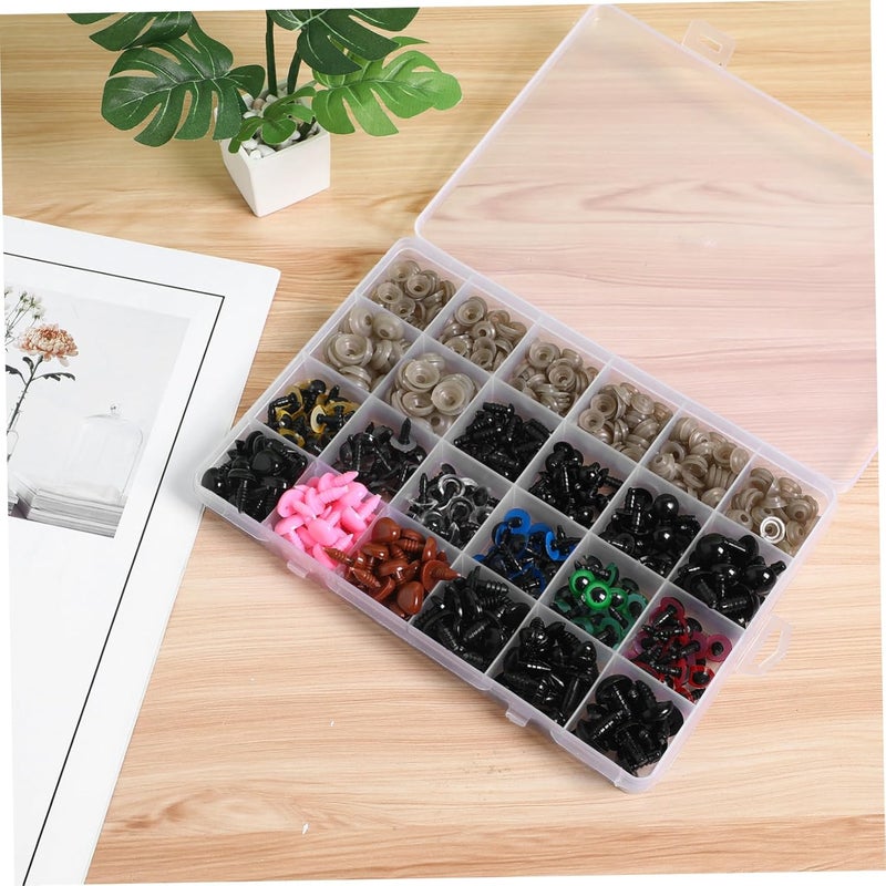 MINAOLULUS 600pcs for Crafting Plastic Button Eyes Washers for Crochet Dolls Stuffed Animals Projects Cute and Realistic for - Image 3