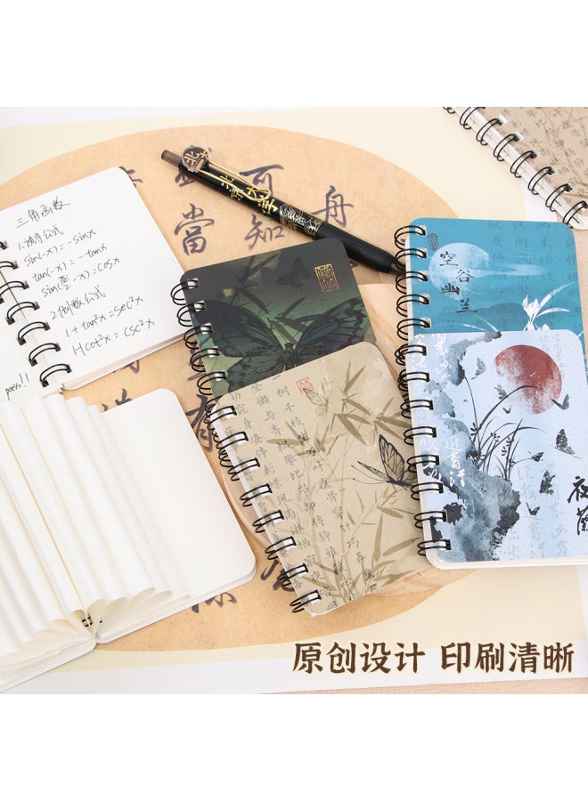 HELPS A7 Antique Side-turning Coil Book Primary School Students Blank Loose-leaf Pocket Notebook High-value Notebook - Image 4