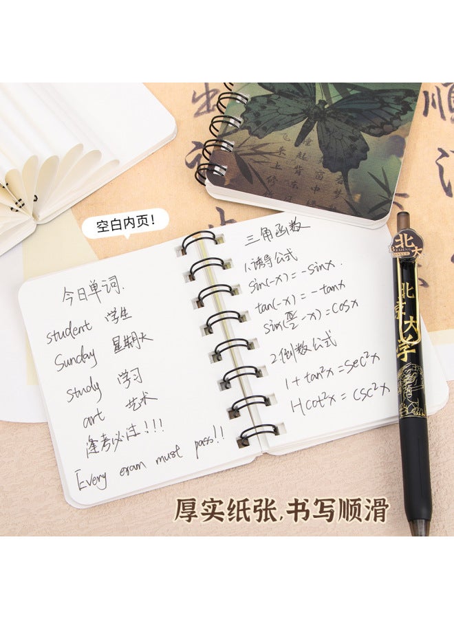 HELPS A7 Antique Side-turning Coil Book Primary School Students Blank Loose-leaf Pocket Notebook High-value Notebook - Image 2