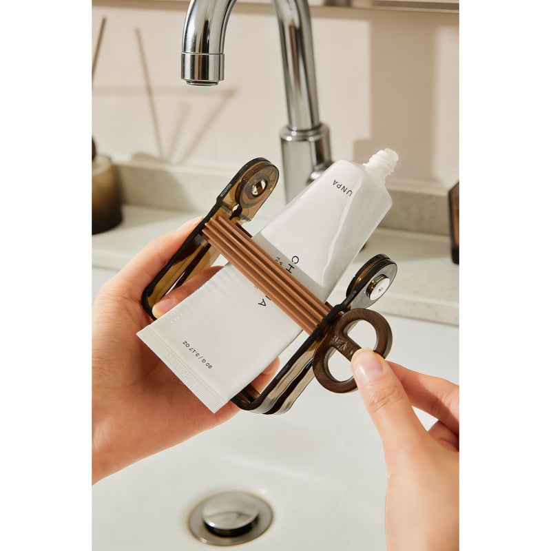 Brown Rotary Squeezer Manual Tube For Toothpaste Pigment Hair Dye - Image 5