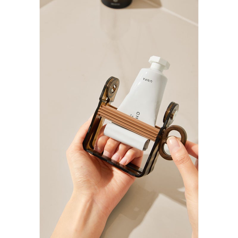 Brown Rotary Squeezer Manual Tube For Toothpaste Pigment Hair Dye - Image 4