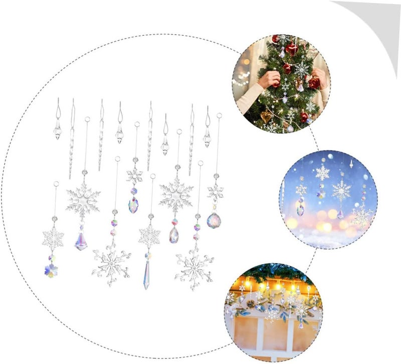 10-Piece Crystal Sun Catchers for Indoor Windows and Garden Decoration Hanging Ornaments for Christmas Tree and Parties Stylish Home and Balcony Decor - Image 3