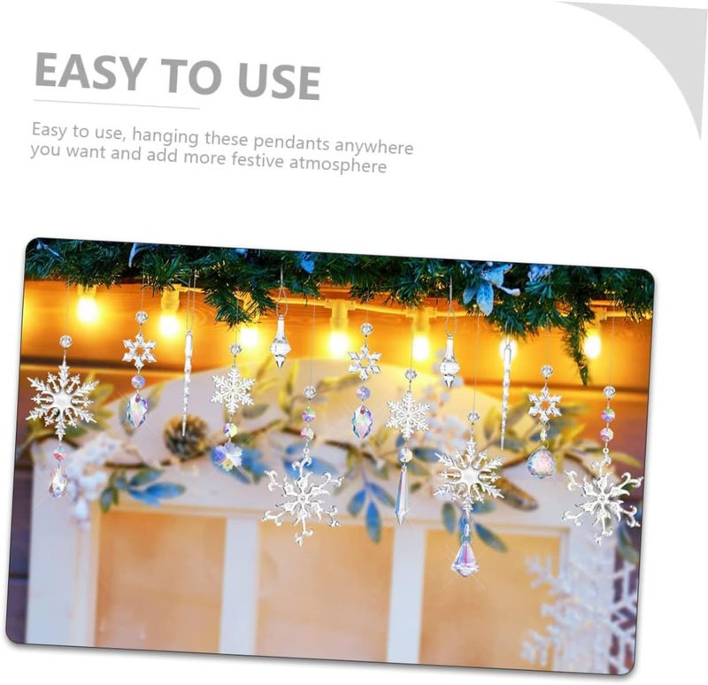 10-Piece Crystal Sun Catchers for Indoor Windows and Garden Decoration Hanging Ornaments for Christmas Tree and Parties Stylish Home and Balcony Decor - Image 4