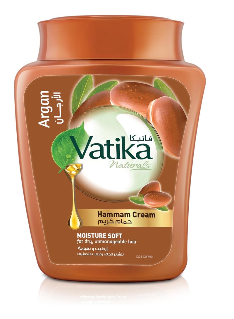 فاتيكا حمام كريم فاتيكا ناتشورالز المرطب الناعم 450 جرام من مستخلصات الطبيعية من الأرجان يعزز كثافة الشعر ويغذيه للرجال والنساء