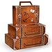 Weekgrat 6 Pcs Magic Theme Party Decorations Paperboard Suitcases Box Table Centerpieces 3 Size Vintage Stackable Trunk for Magical Birthday Party Baby Shower Entrance Photo Booth Supplies - Image 2