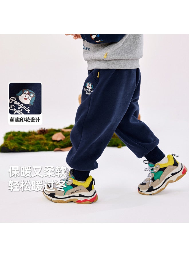 Doodle Home kids Fleece-lined Pants - Winter Warmth Boys' Casual Trousers & Girls' Sportswear For Cold Weather - Image 5