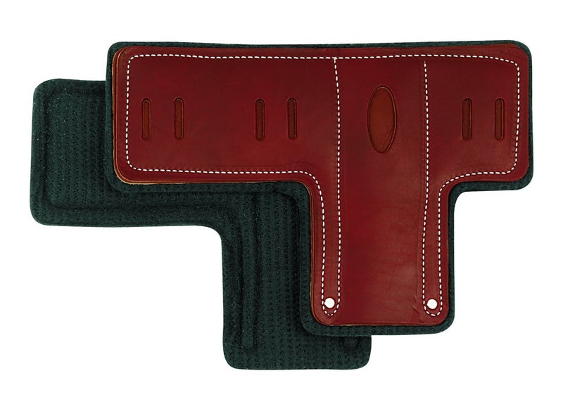 Weaver Leather Arborist T Shaped Climber Pads with Felt Liner , Brown/Black - Image 3