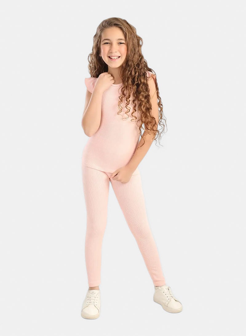 Carina Girly Ribbed Ruffle Top - Image 5
