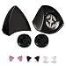 Helmet Flair MagNeatOhz Black Cat Ears for Helmet Made in USA Magnetic Interchangeable Kitty Ears for Motorcycle Bike Ski Helmets Pair - Image 2