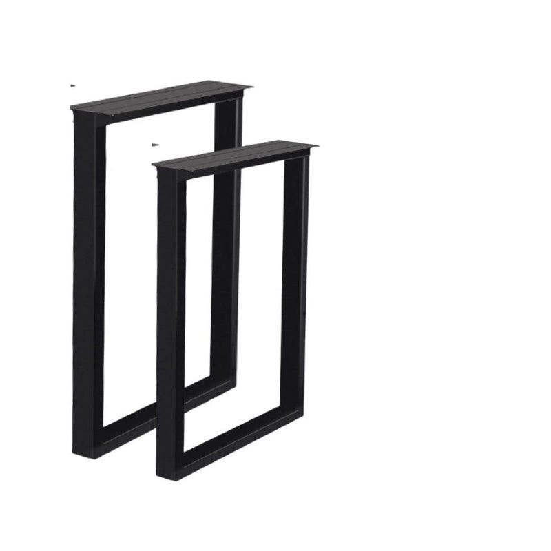 Ventuos Metal Table Legs 28 Inch Heavy Duty Square Tube Desk Legs for Coffee Table Dining Table SquareShape Pack of 2 Black  - Image 3
