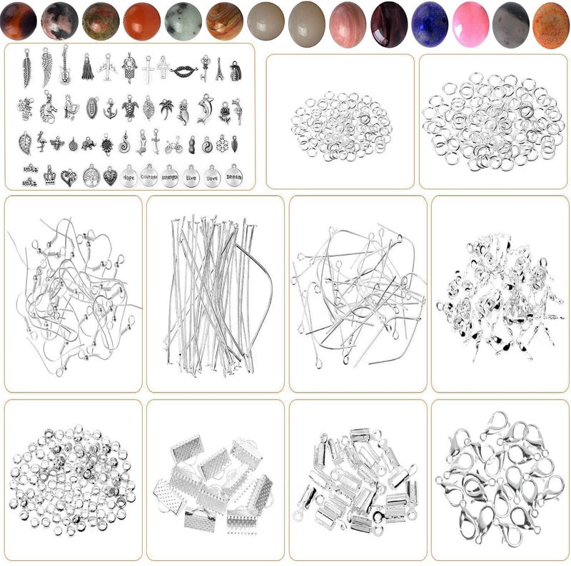 DIY Crafts 1800 Pcs Kit DIY Making Kit Jewelry Making Kit Course Beads Necklace Bracelet Earrings Making Crafts for Adults Beginners Christmas Gift1800 Pcs Kit DIY Making Kit - Image 4
