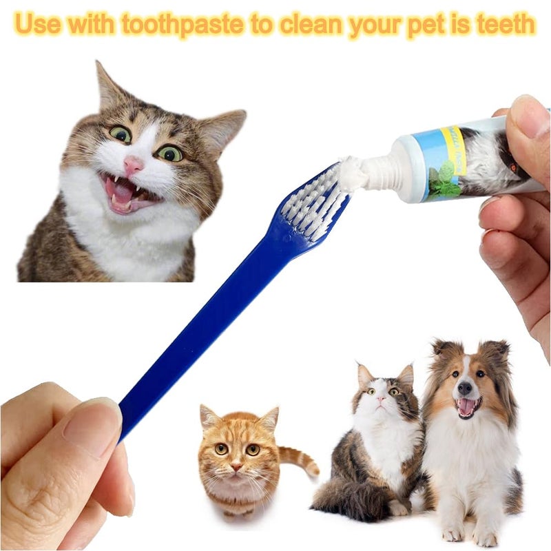 JUWANTU Dog Toothbrush Set of 8 â€“ Dual Headed Dental Hygiene Brushes for Small to Large Dogs, Easy Teeth Cleaning & Dental Care,Dog Tooth Brushes for Small to Large Dogs, Cats, and Most Pets - Image 4