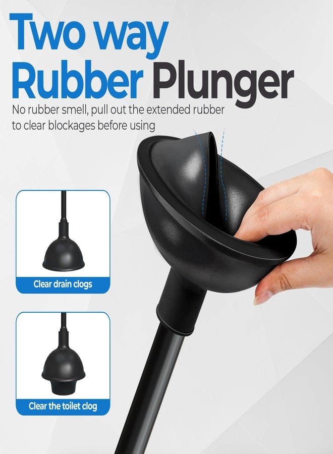 Utopia Home Toilet Plunger and Brush Set with Holder for Deep Cleaning, Includes Toilet Bowl Brush and Plunger for Effective Bathroom Cleaning (Pack of 1, Black) - Image 5