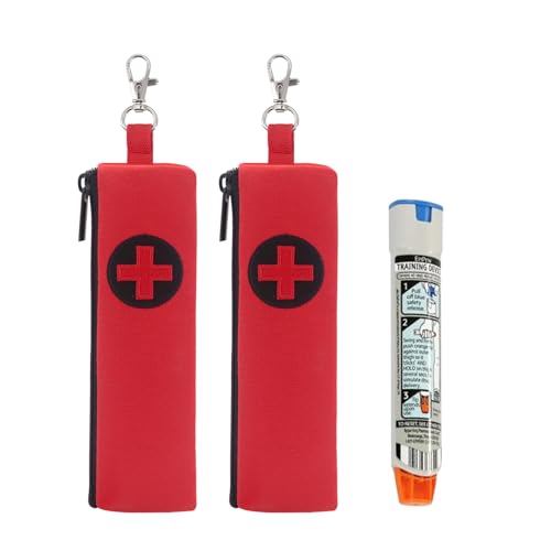 Buwico Epipen Carry Case, 2 Pack Epi Pens Travel Bag, Epi Pen Carry Case - Image 1