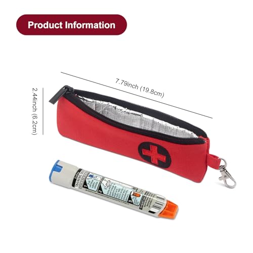 Buwico Epipen Carry Case, 2 Pack Epi Pens Travel Bag, Epi Pen Carry Case - Image 2