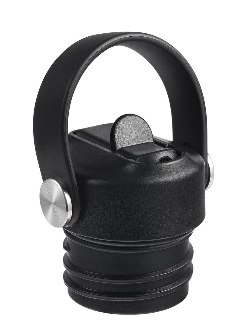 Oasisgalore - Straw Lid Compatible with Standard Mouth 24 oz 21 oz Hydro Flask, Straws Cap with Flexible Handle - Image 1