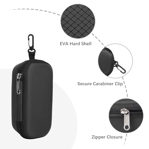Bukere Double Eyeglasses Case with Adjustable Slots, EVA Hard-shell Travel Dual Glasses Sunglasses Organizer for Men Women - Image 3