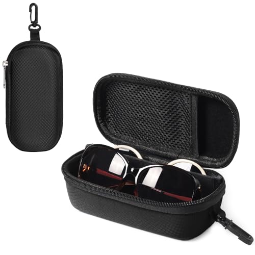Bukere Double Eyeglasses Case with Adjustable Slots, EVA Hard-shell Travel Dual Glasses Sunglasses Organizer for Men Women - Image 1