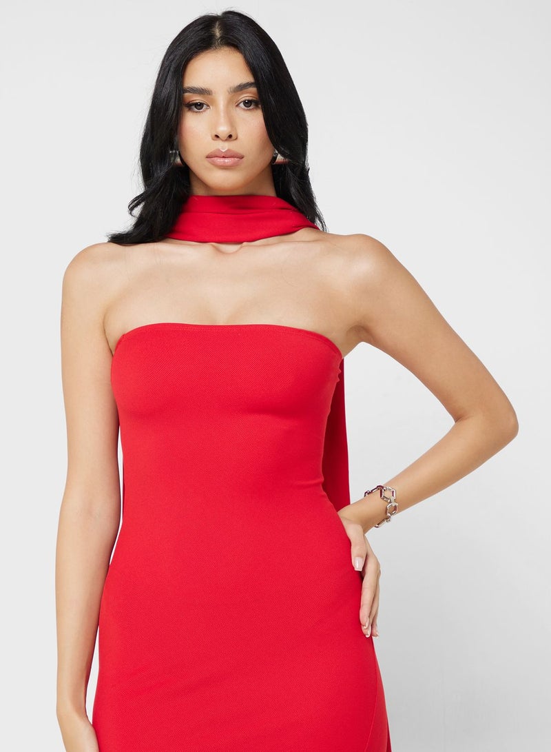 جينجر فستان سهرة بوق بدون حمالات - Image 3