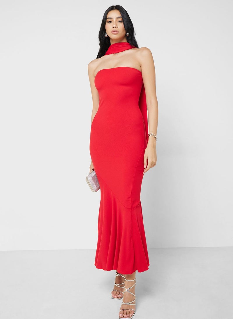 جينجر فستان سهرة بوق بدون حمالات - Image 4